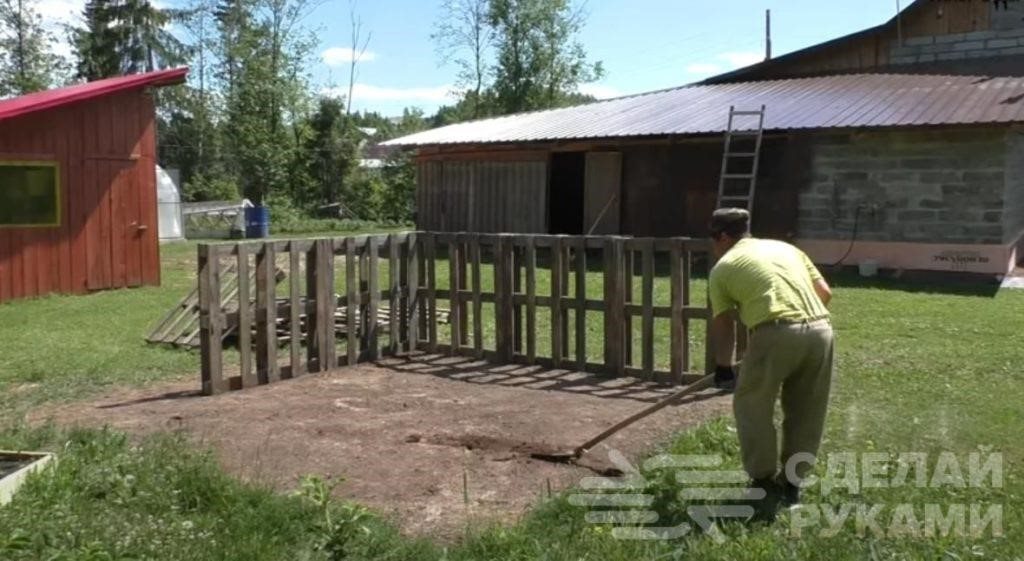 Как сделать бассейн на даче из деревянных поддонов