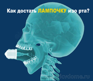 картинка к записи Почему нельзя вытащить лампочку изо рта