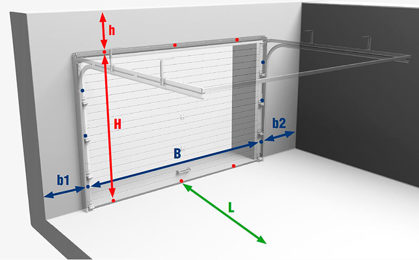 картинка для поста Подъемные гаражные ворота размеры