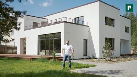 картинка для поста Дома с односкатной кровлей в современном стиле